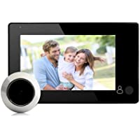Visor de mirilla de puerta digital inteligente TFT en color LCD de 4.3 pulgadas- monitor de cámara de seguridad HD de…